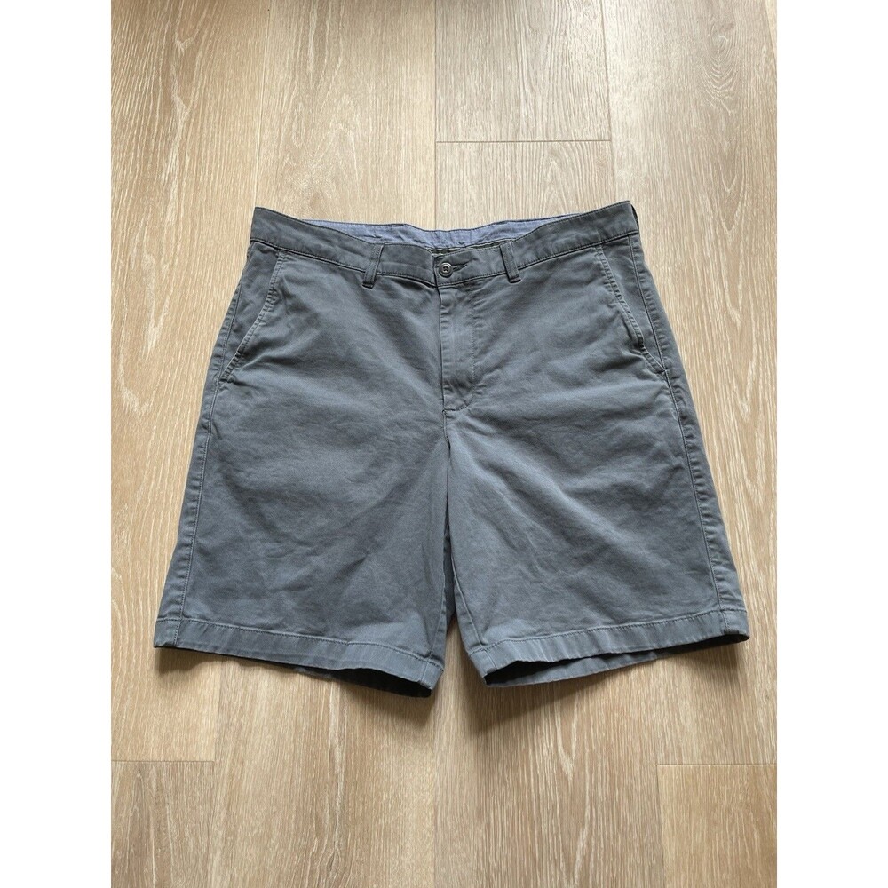 LL Bean Shorts Mens 36 Blue Flat Front Standard Fit
